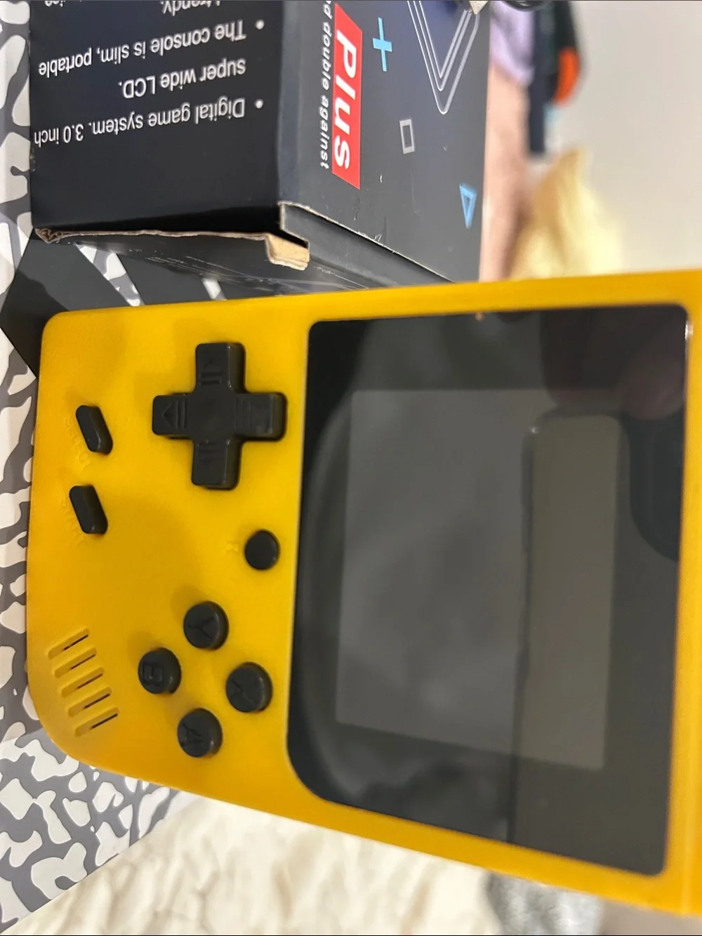 Retro Handheld Game Console Plus - Yellow